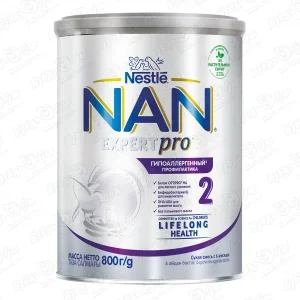 Фото для Смесь Nestle NAN EXPERTPRO 2 гипоаллергенная 800г с 6мес БЗМЖ