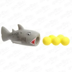 Фото для Игрушка Акула стреляющая мягкими шариками