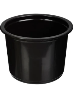 Фото для Одноразовый пластиковый контейнер: круглый с черным основанием, 1750 мл. 200 шт.