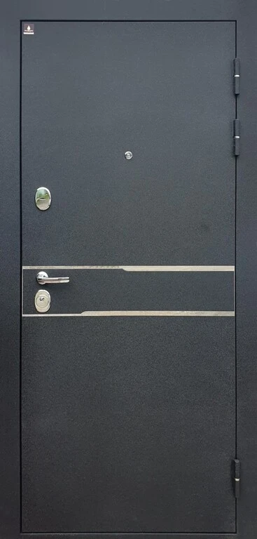 Фото для Дверь металлическая входная МЕДЕЯ ЧЕРНЫЙ ШЕЛК (105мм) ВЕНА М1/ БЕЛЫЙ ГЛЯНЕЦ
