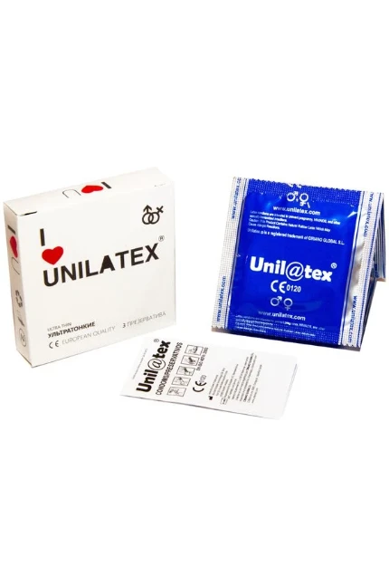 Фото для Презервативы Unilatex, natural ultrathin, ультратонкие, 19 см, 5,4 см, 3 шт.