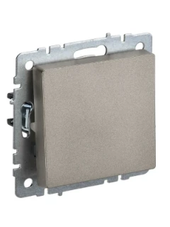 Выключатель 1-кл. СП BRITE ВС10-1-0-БрШ 10А шампань IEK BR-V10-0-10-K37