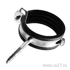 Фото для Хомут FERAT металлический с шурупом и дюбелем 90*80