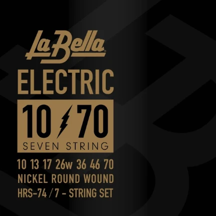 Фото для Струны для 7-струнной электрогитары La Bella HRS-74 Nickel Electric 10-70, La Bella (Ла Белла)