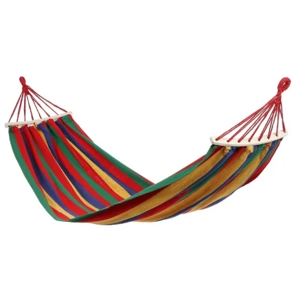 Фото для Гамак (ткань) с деревянной перекладиной цв. ассорт